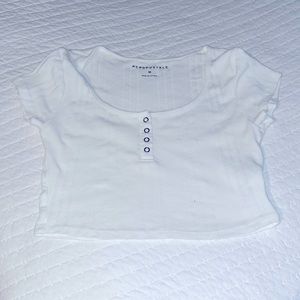 White crop top